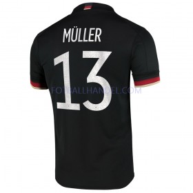 Herre Fotballdrakter Tyskland Thomas Muller 13 Borte Euro 2020 Kortermet
